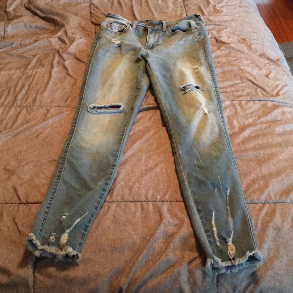 Distressed Aeropostale High Waisted Jeggings